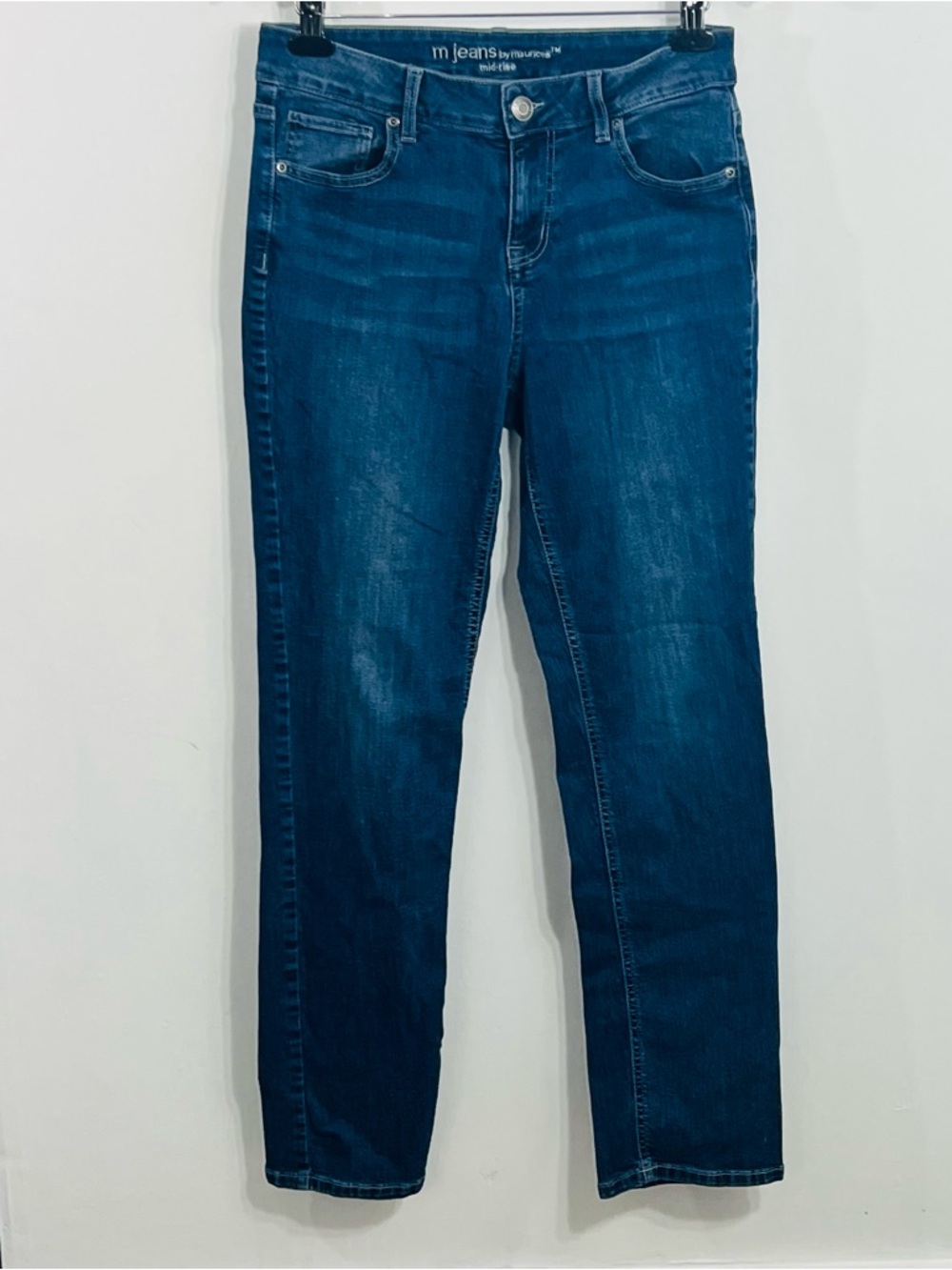 M Jeans By Maurices Mid Rise Slim Leg Medium Wash Casual Everyday Wear Size 10